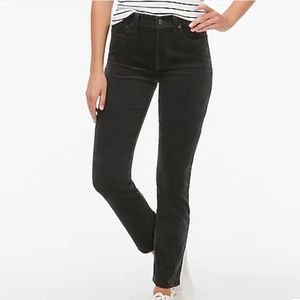 J. Crew high rise vintage straight corduroy jean/dark grey